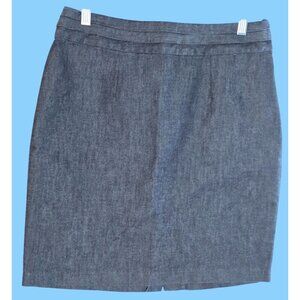 Gap Size 10 Women's Dark Wash Black Denim Pencil Skirt